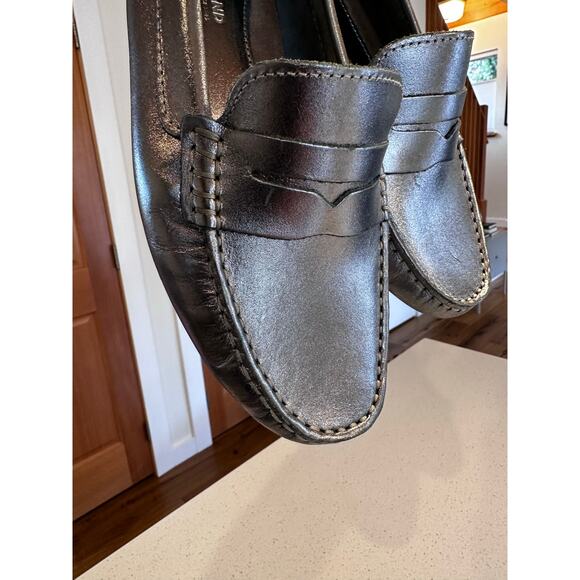 Eastland Patricia Silver Leather Driving Shoe Loafer Moccasin Women's Size 9.5 - Picture 7 of 7